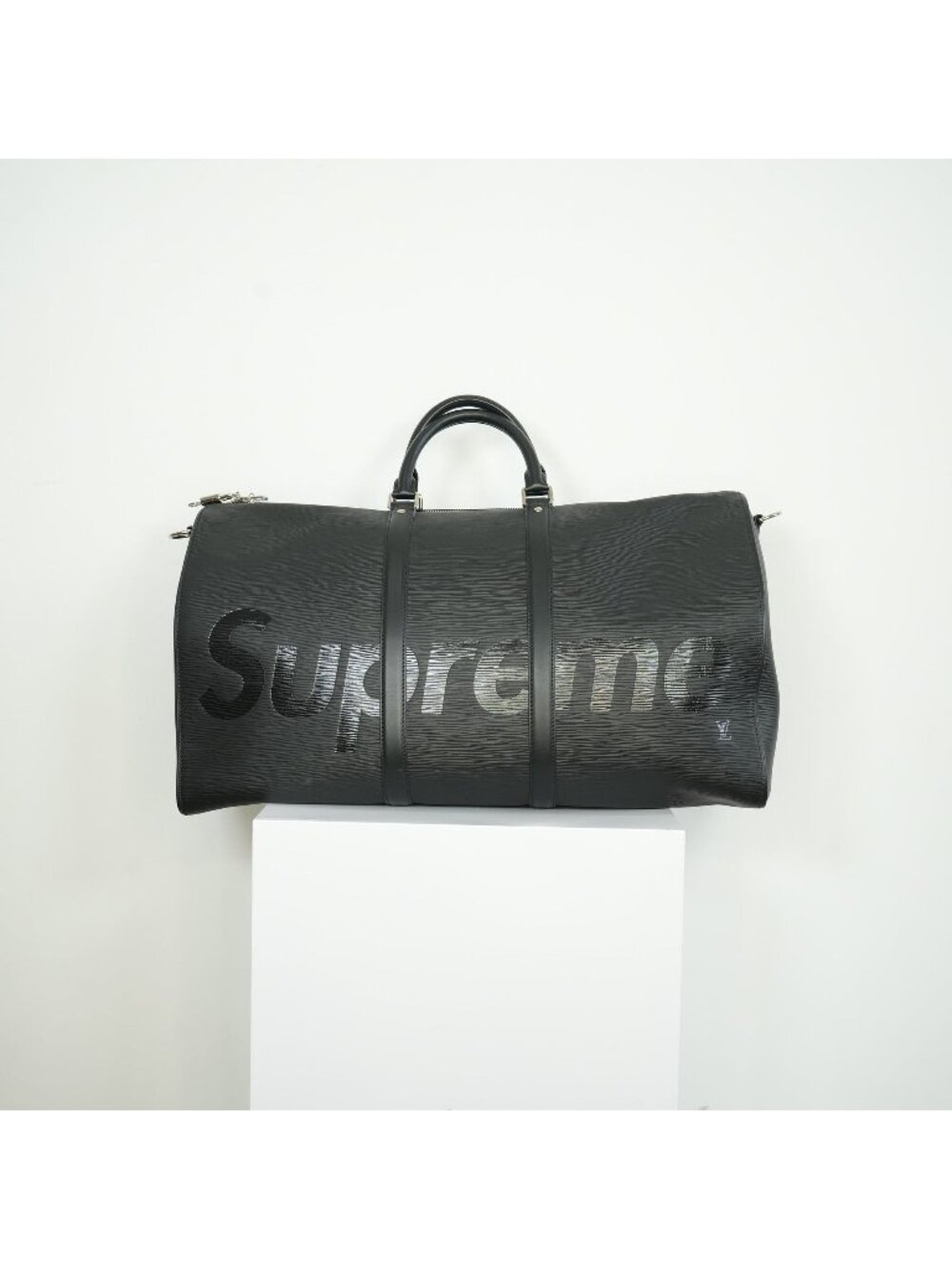 Louis Vuitton Epi Supreme Black Keepall Bando with dust bag